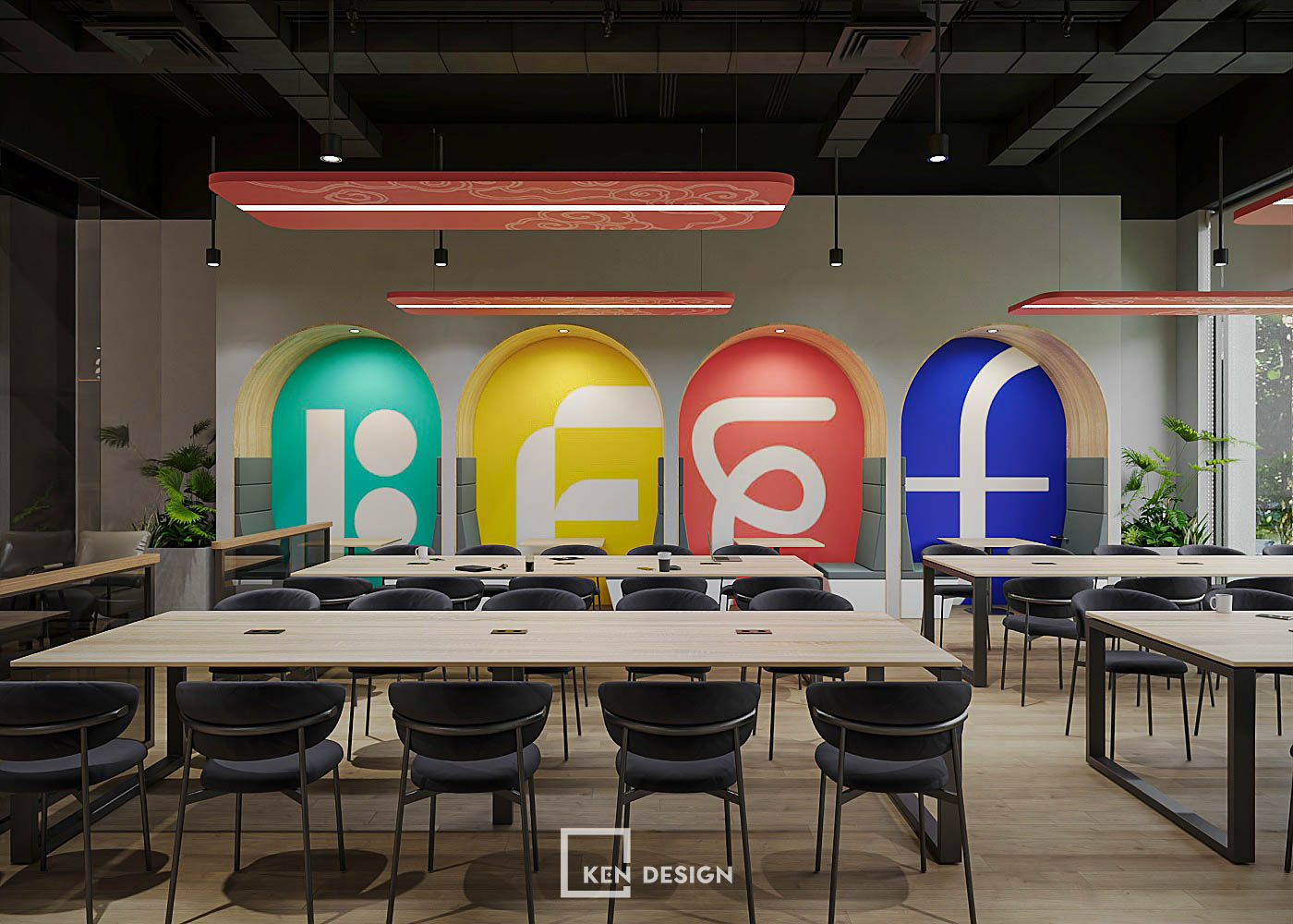 Thiết kế cafe coworking Flow Haus cơ sở 1